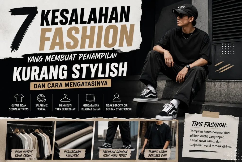 7 Kesalahan Fashion yang Sering Membuat Penampilan Terlihat Kurang Menarik